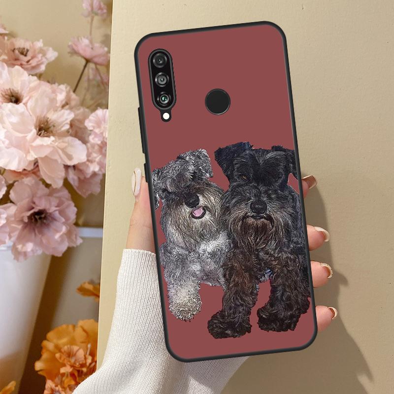 Schnauzer Puppy Dog Art For Huawei Nova Y70 Y91 Y61 Y73 Y72 Y90 Y60 12s 12i 11i 8i 9 10 SE P40 Lite P30 P60 Pro Case