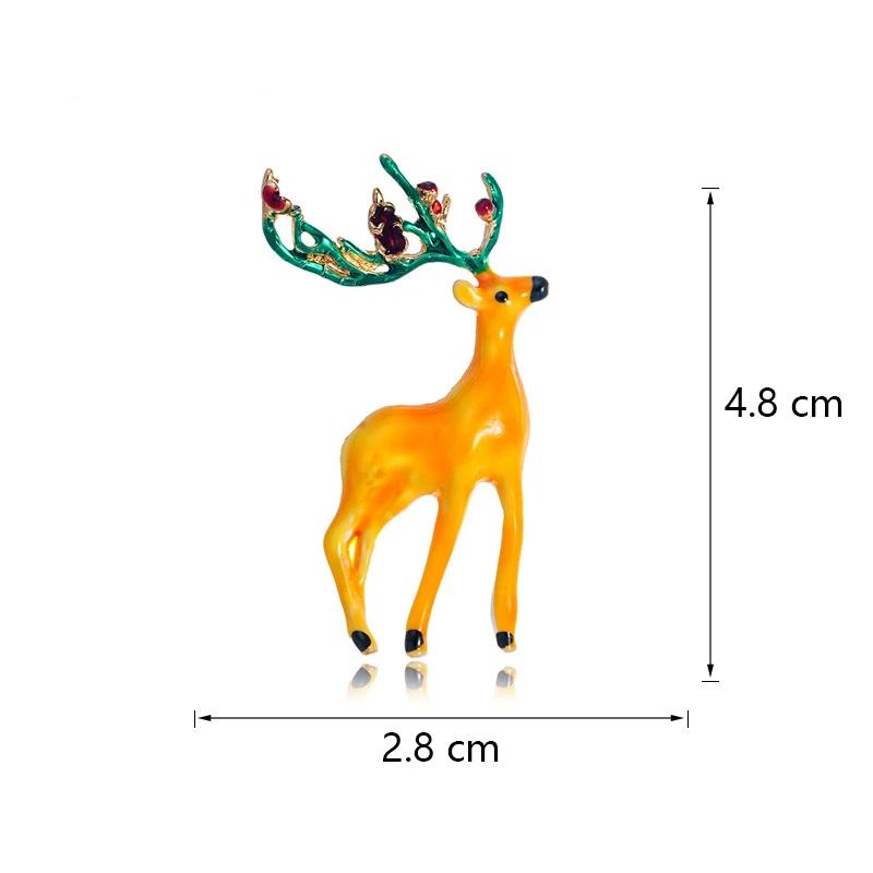 Новые эмалевые рождественские броши Рождественская елка Снеговик Шапки Санты Олень Снежинка Металлические значки Рождественские декоративные украшения