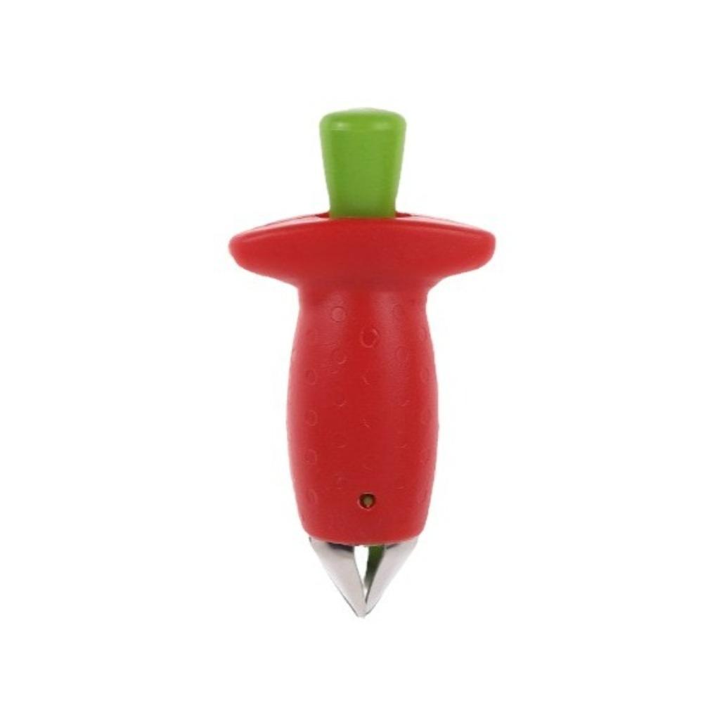 Creative Design Stem Removal Device Stainless Steel Fruit Stem Remover Strawberry Huller Food Prep