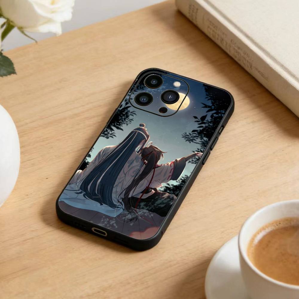 Чехол для телефона 'Грандмастер Демоническая Культивация' для iPhone 17, 16, 15, 14, 13, 12 Plus, Max, Мягкий Силиконовый Черный Чехол