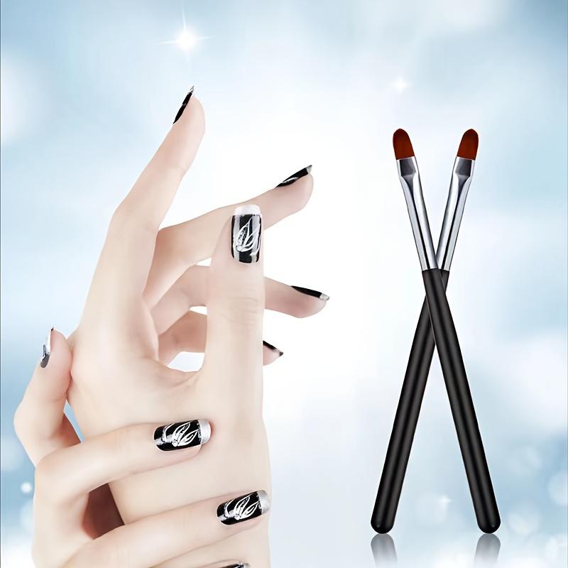 1 шт. Ручка-кисть с круглой головкой для гелевого наращивания ногтей для DIY маникюра, инструмент для акрилового покрытия, без запаха, аксессуар для нейл-арта, кисть для нейл-арта