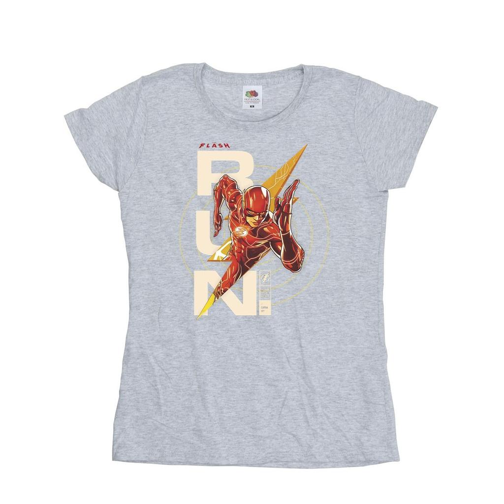 DC Comics Womens/Ladies The Flash Run Cotton T-Shirt