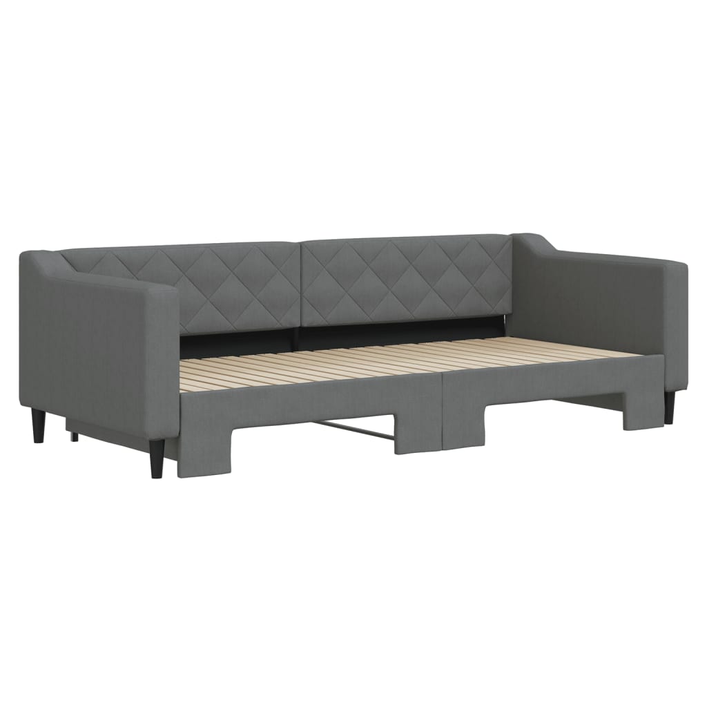 Vidaxl Sofa Rozsuwana, Ciemnoszara, 90X200 Cm, Tkanina
