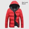 Hooded Thickened Men's Cotton Coat - Fall/Winter Couple's Wear, Plus Size.