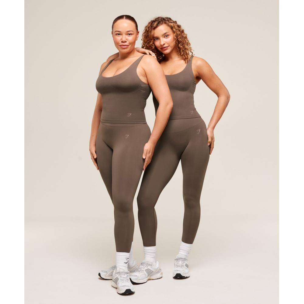 Gymshark Мягкие леггинсы Sculpt цвета орехового дерева B2c7t Nccz