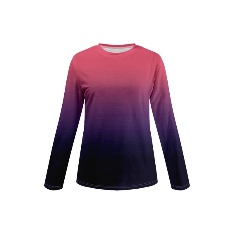 Autumn Fashion 3D Print Crew Neck Long Sleeve T-Shirt Casual Women Clothing Y2k Harajuku Female Clothing Plus Size Tops