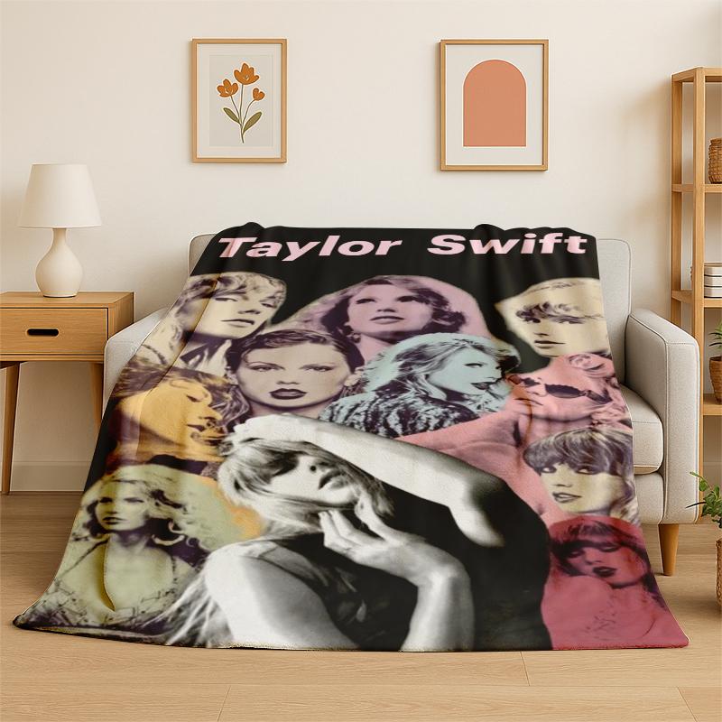 Плед singer T-Taylor Singer Music Фланелевый Мягкий Теплый Плед для Спальни Гостиной Кровати Путешествий Кемпинга Пикника Подарок