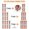 10-элементные многоразовые электрические соединители с пружинным рычажным механизмом для быстрого соединения проводов без использования инструментов