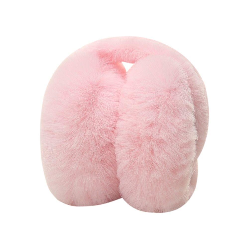 Защита от холода Мягкие плюшевые наушники Теплые зимние складные наушники Искусственный мех наушники