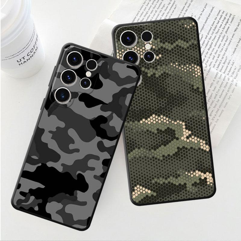 Чехол для телефона Samsung Galaxy S21 S23 Ultra 5g S8 S7 S10e S22 Plus S20 Fe S10 S9 с камуфляжным рисунком, камуфляжный военный армейский чехол