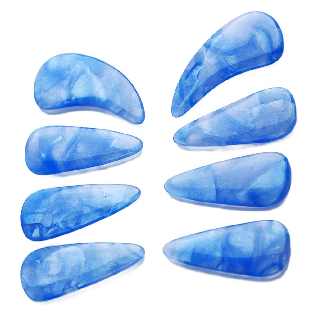 8Pcs Finger Picks Silicone Delicate Smoothly Appearance Elastic Professional Nail Covers