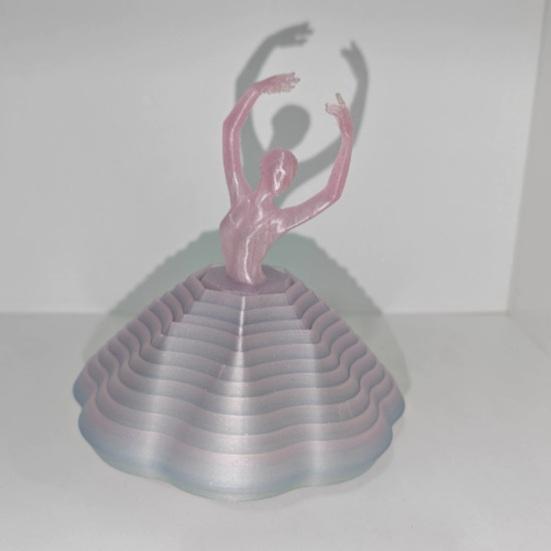 Вращающаяся балерина из 3D-печати, игрушка-спиннер, танцовщица балета, кинетическая настольная игрушка, расширенная сенсорная игрушка для снятия стресса для дома и офиса