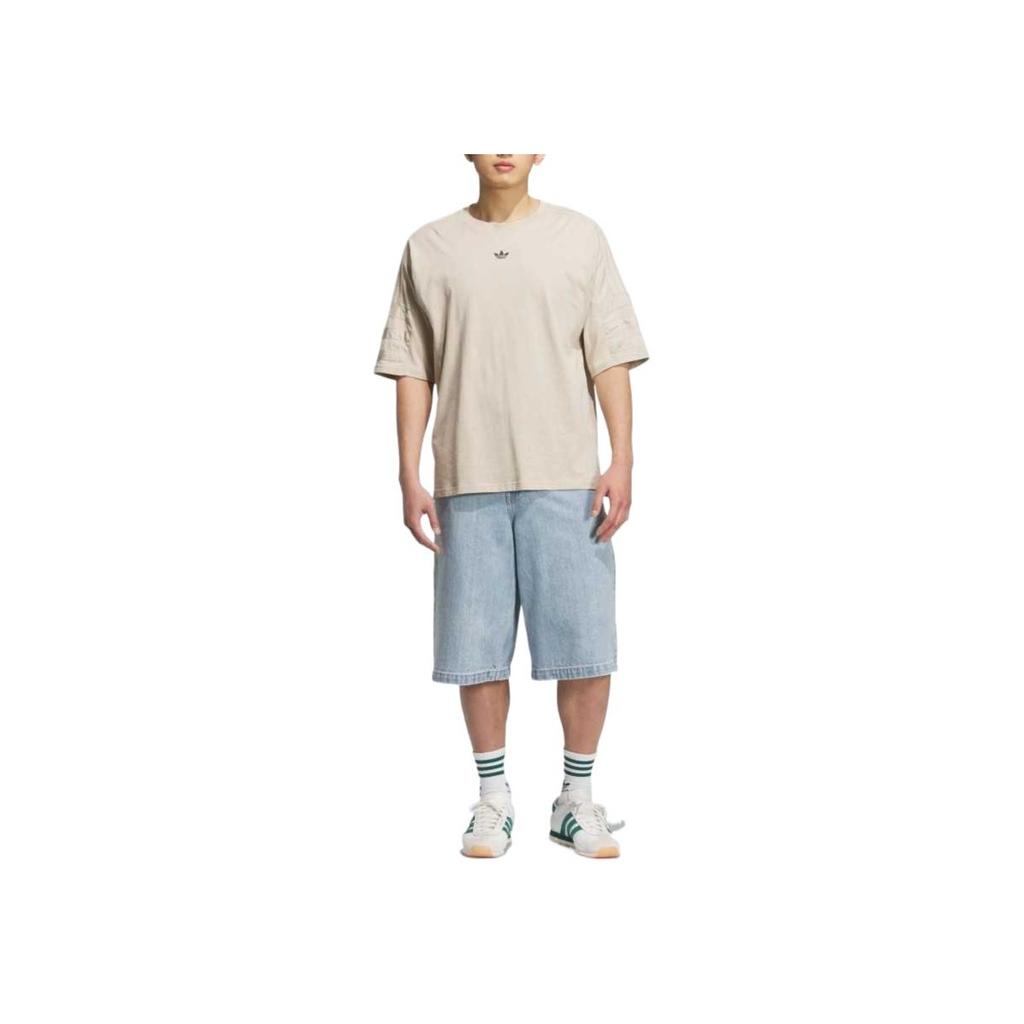 adidas Оригинальные Удобные Мягкие Приятные к коже Универсальные Джинсовые шорты Унисекс шорты Светло-джинсово-синие JX5004