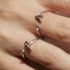 Bague - LUXENTER - Alphabet - Argent sterling 925 - Zircone brillante - Finition rhodiée