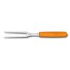 VICTORINOX Carving Convenient Meat Fork for Convenient for Grilling BBQ and Dishwasher Swiss Classic Fork, Carving, 15cm, Orange, Steaks, Safe,