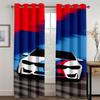 Комикс Граффити Спорткары Крутые Мальчики Дети Мужчины 2 Штуки Светофильтрующая Штора для Гостиной Спальни Домашний Декор для Окна