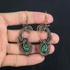Серьги из медной проволоки 999 пробы с изумрудом, Ювелирные изделия с драгоценными камнями ручной работы, Подарки для жены, Совершенно новые серьги