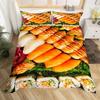 Sushi Duvet Cover Set Full QueenJapanese Food Bedding Set 3D Food Themed Bedspread Cover Realistic Food Room Decor Quilt Cover