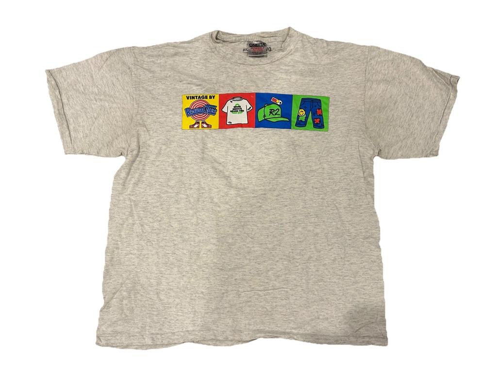 Round Two Vintage Logo Men’s Large Heather Grey Sean Wotherspoon Unisex T-Shirt