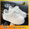 Thick-soled Muffin Bottom Trend Wear-resistant Heightening Ulzzang Little White Shoes Casual Shoes Dad Shoes Thick-soled Sports Shoes Women