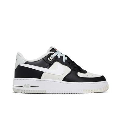 Air Force 1 '07 LV8 для школьников 'Split - Black Phantom' (унисекс) Черные / Фантомные / Белые / Светло-серебристые Детские скейтбордические кроссовки FB9035 002
