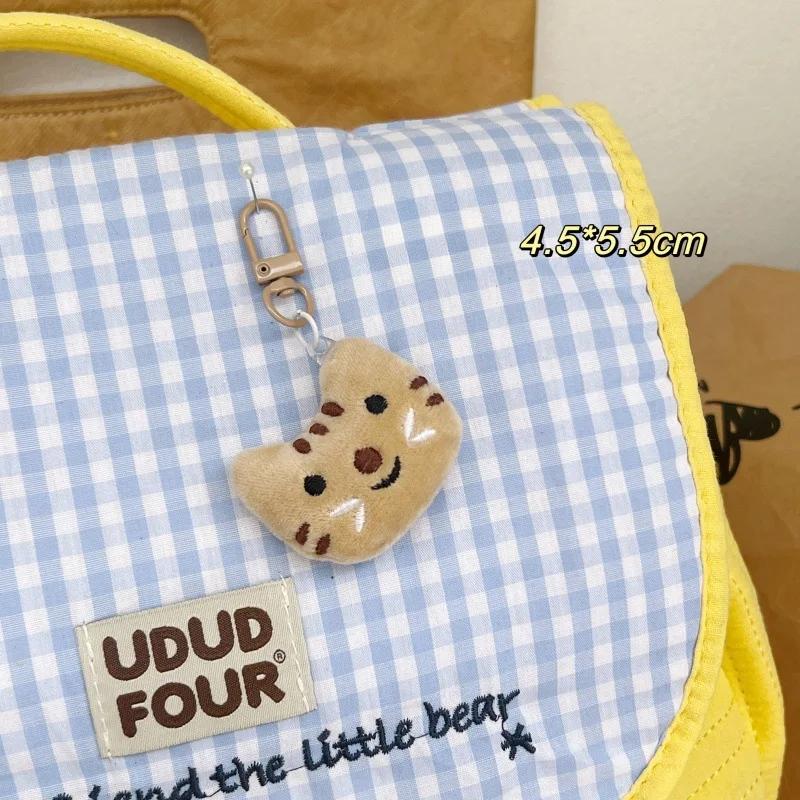 Милая мультяшная кукла-кошка, брелки, мягкая игрушка, кошка/рыба с металлической пряжкой, украшения для школьной сумки для девочек, подвеска для сумки