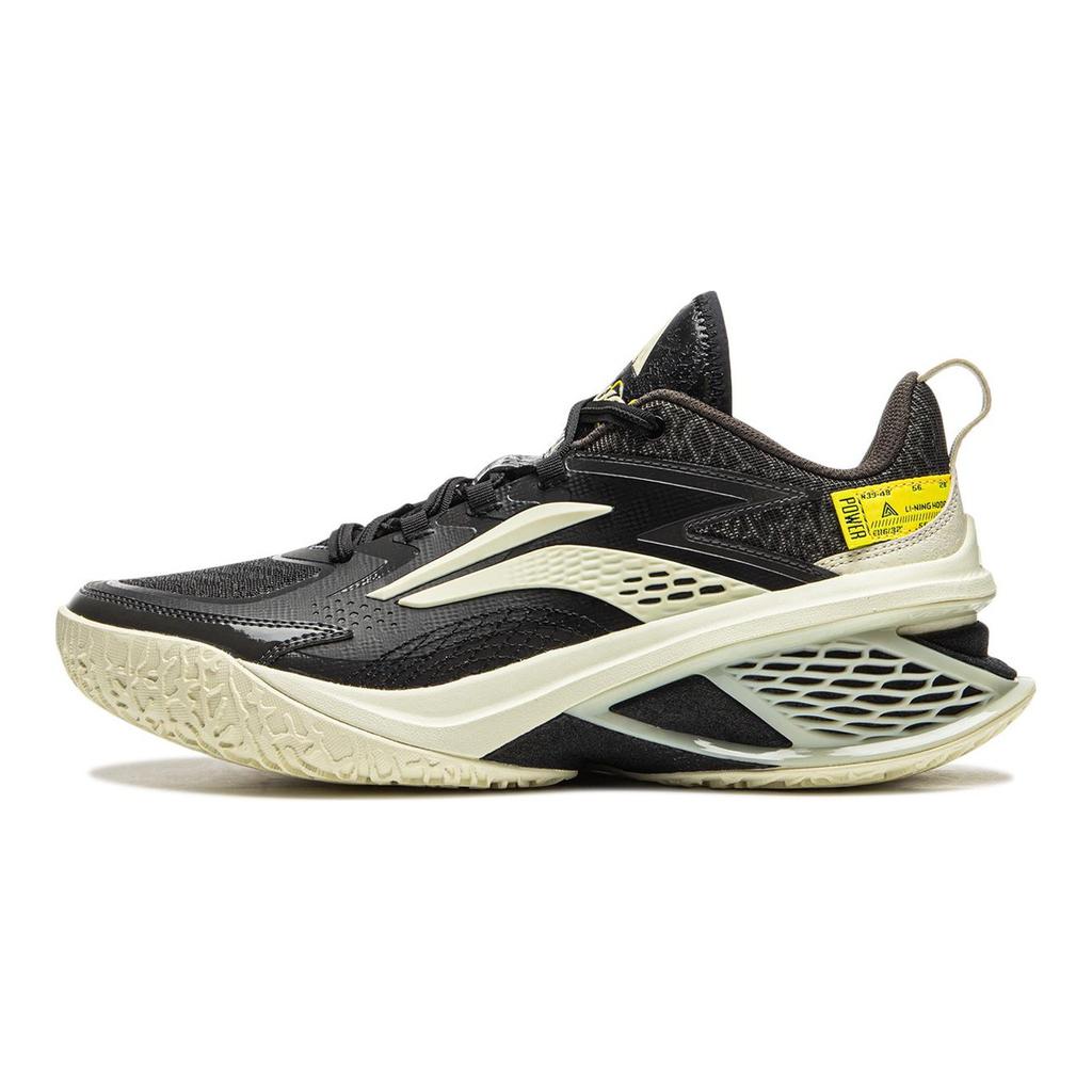 Li Ning Air Strike 11 Амортизация Нескользящие Легкие Низкие Баскетбольные Кроссовки Мужские Черно-Серые ABAU055-2