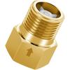 1/2" Check Valve Gold Backflow Valve Non Return One-way Valve Oil Water Gas