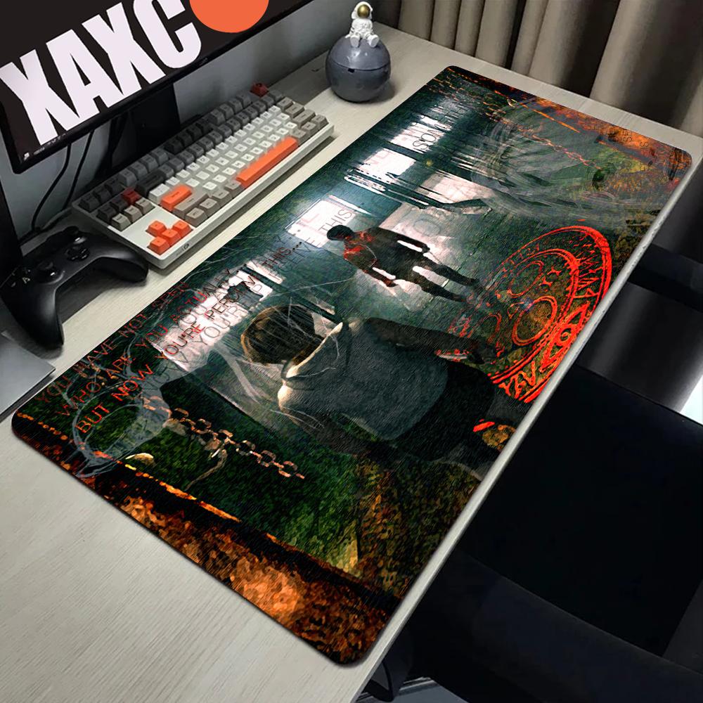 Игровой коврик для мыши Мультяшный с заблокированным краем Большой игровой коврик для мыши Бесшумный коврик для клавиатуры и мыши для компьютерного геймера Настольный коврик для мыши Хоррор Коврик для ПК стола