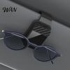 One Click Glasses Clip Car Sunglasses for Visor Magnetic Eyeglass Holder with Eyeglasses Soft Padding Scratch-Free Vehicle