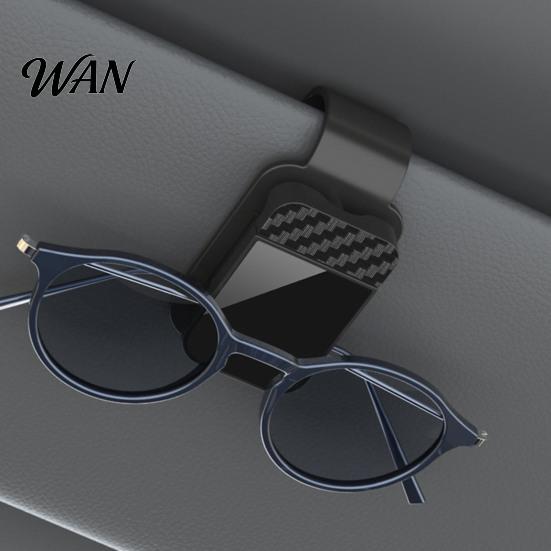 One Click Glasses Clip Car Sunglasses for Visor Magnetic Eyeglass Holder with Eyeglasses Soft Padding Scratch-Free Vehicle