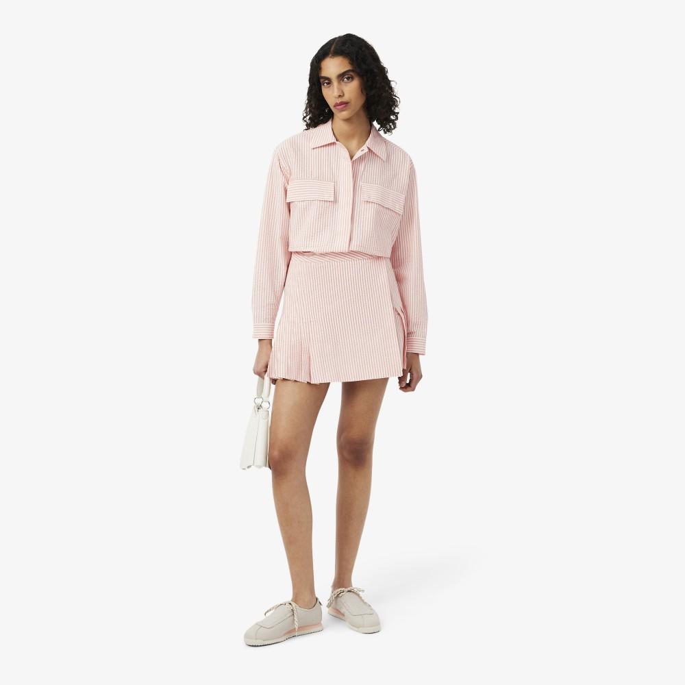 Lacoste Женская юбка в полоску из сирсакера JF5024-56GRNI