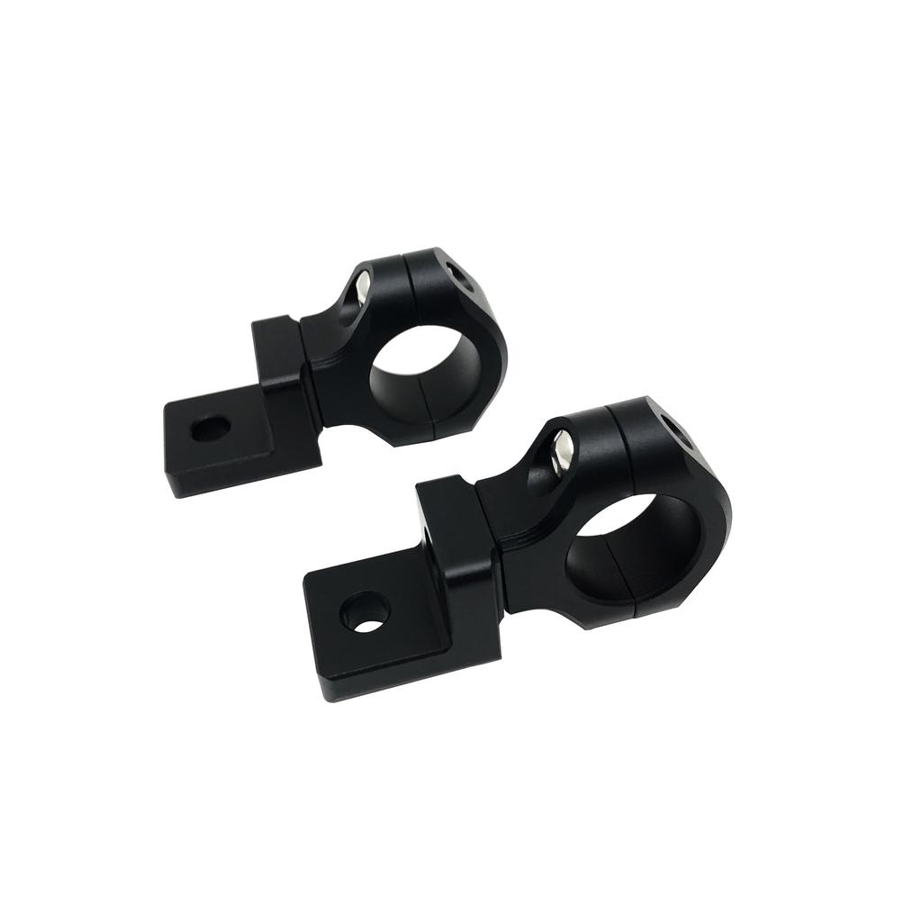 Мотоциклетный светодиодный кронштейн для крепления фары, зажим 22 мм 25 мм, комплект для крепления вилочных трубок, противотуманные фары для мотоцикла