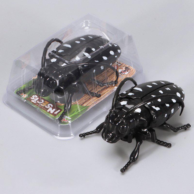 Заводная игрушка-божья коровка, насекомое, без батареек, механический ползающий жук, пластиковая имитация модели жука, образовательная научная игрушка