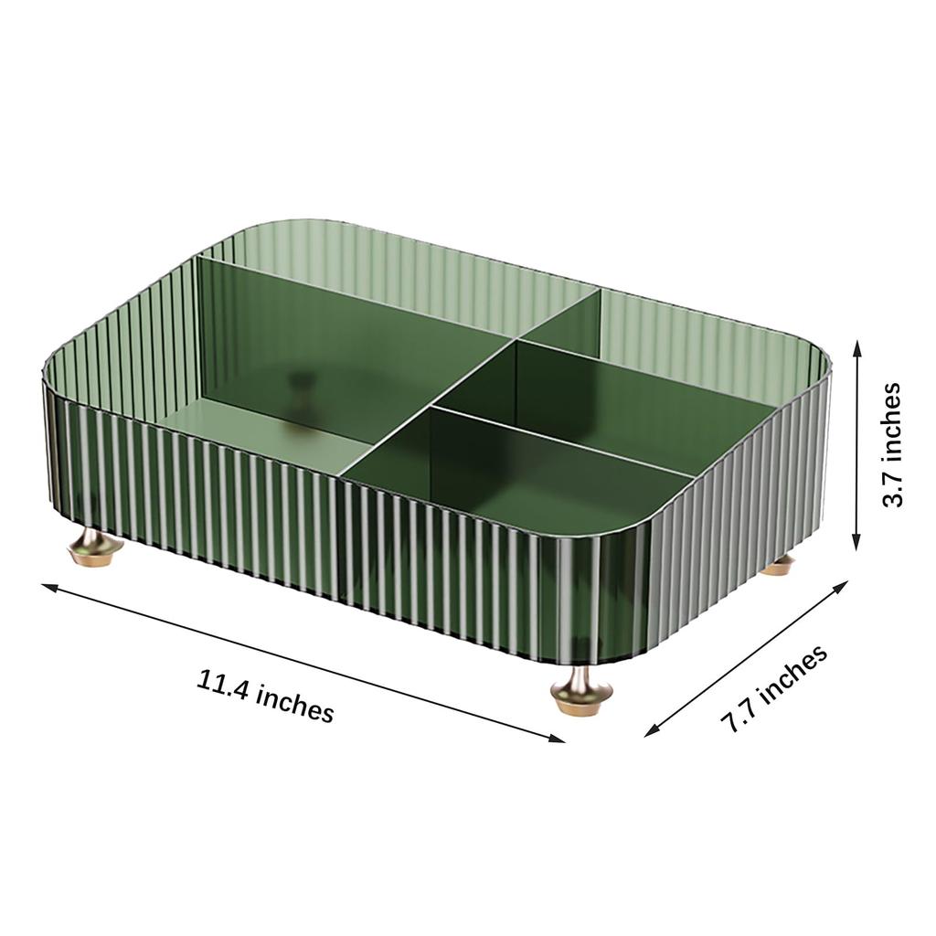 Настольный ящик для хранения, прозрачный поднос для духов, органайзер для макияжа для столешницы в ванной комнате, органайзер для комода, флакон для лосьона, косметика