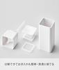 Yamazaki X X Tower and Alcohol Easy To Product Number 5213 One-Hand Dispenser, White, Approx. W5.5 D5.5 H18.5cm, Design, Detergent, Lotion,