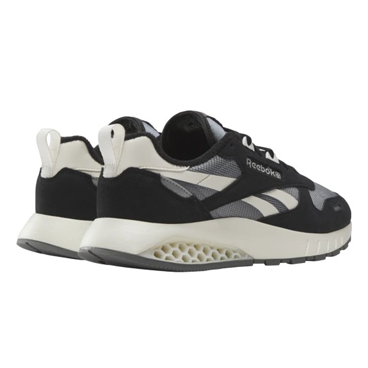 Reebok Классические кожаные кроссовки унисекс Hexalite Black Pure Grey Core-Black Pure-Grey-6 Chalk 100074408