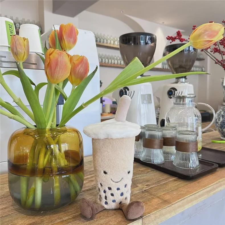 Мягкая кукла Pearl Milk Tea - Милая желейная кошка, идеальный подарок на праздник