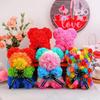 Высококачественный многоцветный искусственный цветок 15*15*22 см/16*16*24 см Радужный Цветок для Мамы на День Матери, Подарки и Украшения на Годовщину