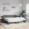 VidaXL Daybed with Pull-out Bed Dark Grey 100x200 Cm Fabric 3197640