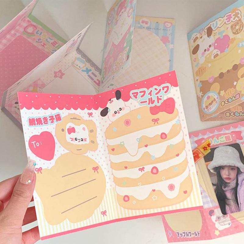 10 шт. корейские милые Kpop 3-дюймовые фотокарточки с обратной стороной, складные держатели для карт, фиксирующие декоративную бумажную доску, упаковочный материал своими руками