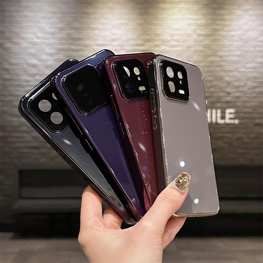 Роскошный Глянцевый Закаленный Стеклянный Защитный Чехол Для Xiaomi 14 13 Pro 14Pro 6D Покрытие Броня Керамика Кристалл Пленка Защита Линзы