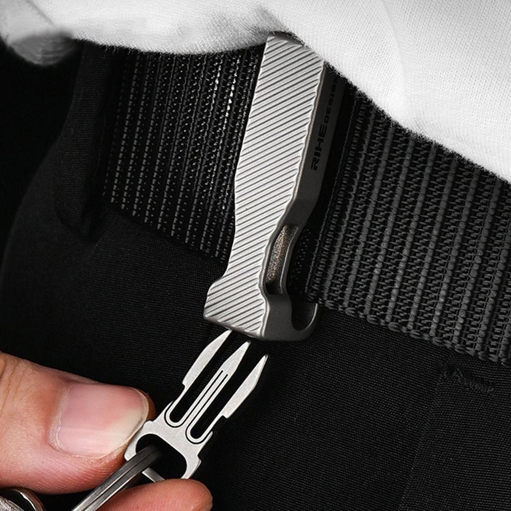 Lightweight Carabiner Hook Clip EDC Waist Belt Car Key Ring Portable Waist Belt Buckle Outdoor