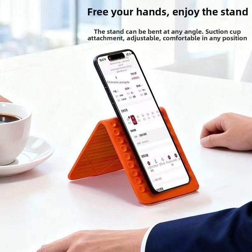 Universal Flexible Deformable Silicone Stand Multi-Angle Adjustable Phone Stand  Desktop