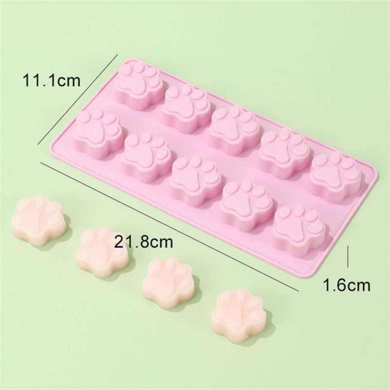 Формы для льда в виде собачьих лап и костей, силиконовые формы для лакомств для домашних животных, формы для мыла, шоколада, желе, конфет, украшения тортов, формы для выпечки