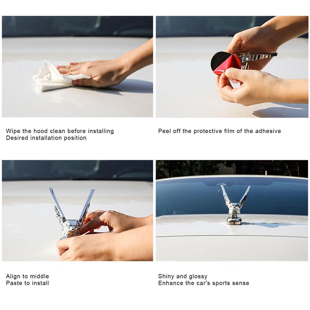 Украшение на капот автомобиля - Наклейка-декаль с поддержкой орла на капот | Наклейка с логотипом автомобиля на капот