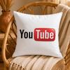Streaming YYouTubeS Cushion Cover Ultra Soft Pillowcase CloudLike Comfort Fabric with Concealed Zipper