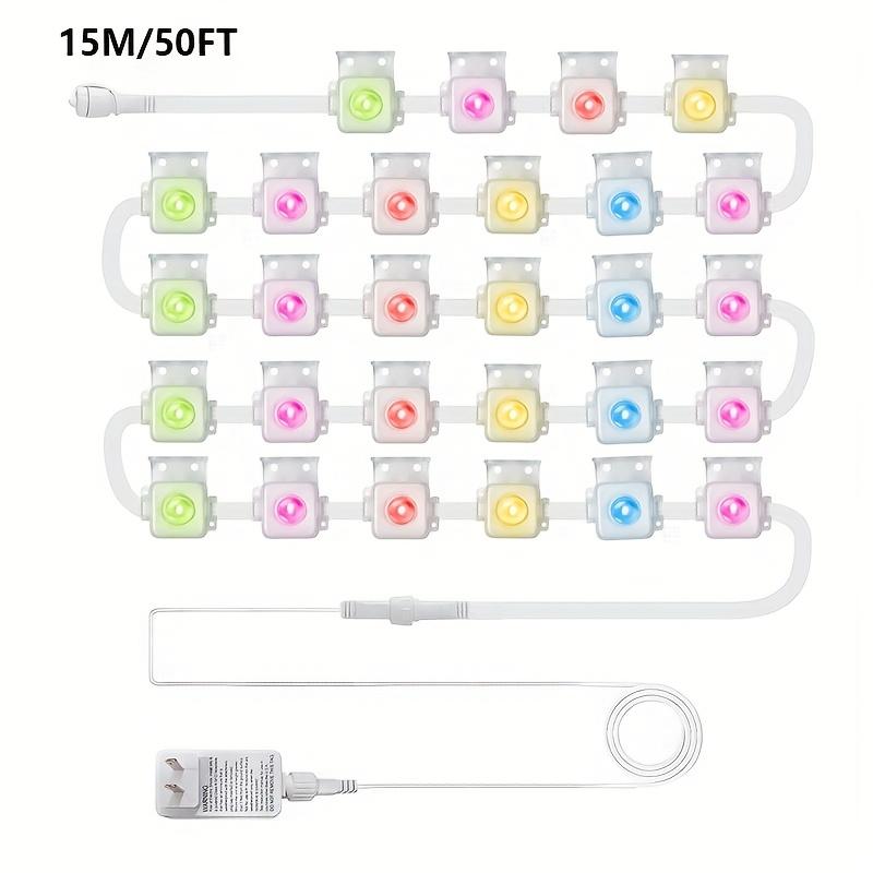 MIMI RGB Постоянные наружные огни для дома, 150 футов RGB+IC Умный наружный декор, или Рождество, Праздник, Освещение крыши дома