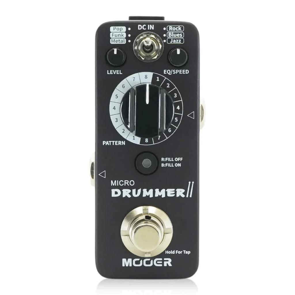 Mooer Micro Drummer II Drum Machine Pedal Effector
