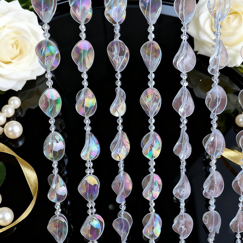 Акриловые бусины НЛО 10 мм для свадебной гирлянды, украшения прохода или люстры